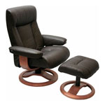 ScanSit 110 Ergonomic Recliner Chair and Ottoman by Hjellegjerde.