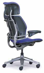 Blue HumanScale Freedom Task Home Office Desk Chair
