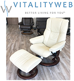 Stressless Mayfair Recliner Chair and Ottoman Clearance Sale