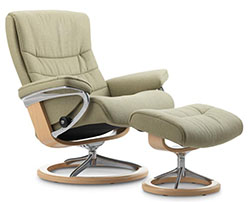 Stressless Nordic Signature Base Recliner Chair and Ottoman