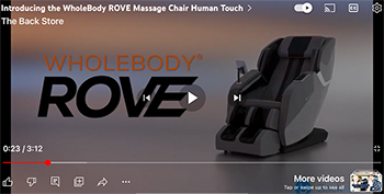 Human Touch WholeBody Rove Massage Chair Zero Gravity Recliner Product Introduction Video