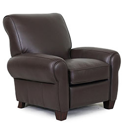 Barcalounger Lectern II Recliner Chocolate Leather Chair 