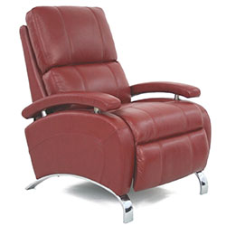 Barcalounger Oracle II Recliner Chair Red Leather