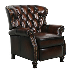 Barcalounger Presidential II Recliner Leather Chair 