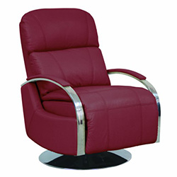 Barcalounger Regal II Red Leather Recliner Chair 