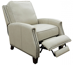 Barcalounger Melrose Shoreham Cream Leather Recliner Chair 