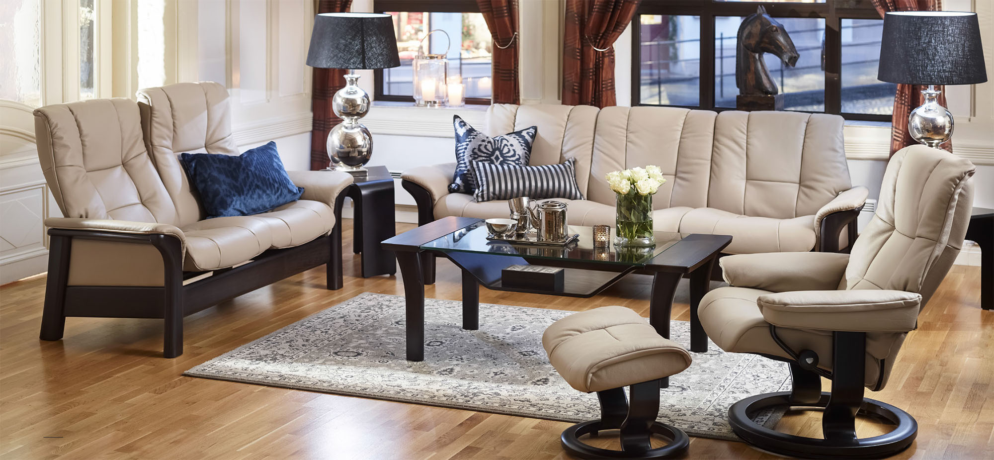 Ekornes Stressless Buckingham Low Back Sofa - Ekornes Ekornes Stressless Buckingham Low Back Sofa - Ekornes