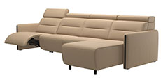 Stressless Emily 4 Seat High Back Sofa with Longseat Sectional by Ekornes