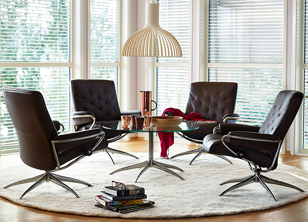 Ekornes Stressless Metro Low Back Leather Recliner Chair Metro Chair Lounger Ekornes Stressless Metro Recliners Stressless Chairs Stressless Sofas and other Ergonomic Furniture