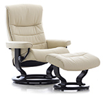 Stressless Nordic Large Recliner Chair and Ottoman by Ekornes