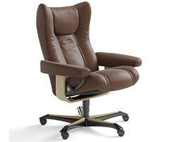 Stressless Wing Leather Office Desk Chair