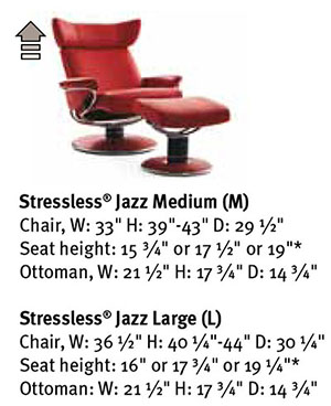 Stressless Jazz Recliner Chair Ekornes Dimensions