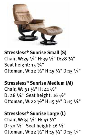 Stressless Sunrise Large Classic Stressless Base Ekornes Recliner Wood - Ekornes Ergonomic Chair Sunrise by