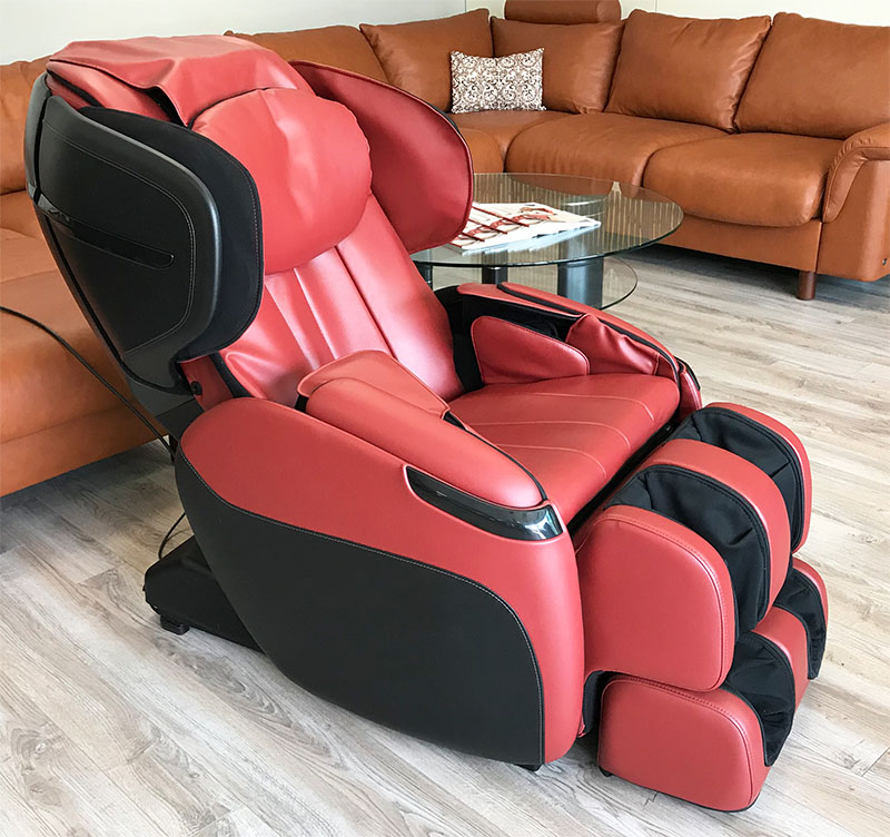Human Touch Opus 3D Massage Chair Recliner - Red SofHyde