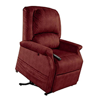Mega Motion AS-3001 Cedar Bordeaux Red Electric Power Recline Easy Comfort Lift Chair Recliner