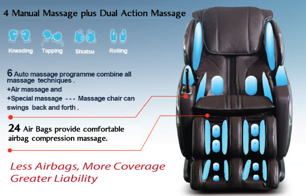Osaki OS-4000CS L-Track Zero Gravity Massage Chair Recliner