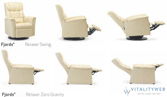 Ergonomic Swing Zero Gravity Relaxor Recliner Chair by Fjords Hjellegjerde