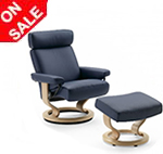 Stressless Taurus Recliner Chairs and Ottoman